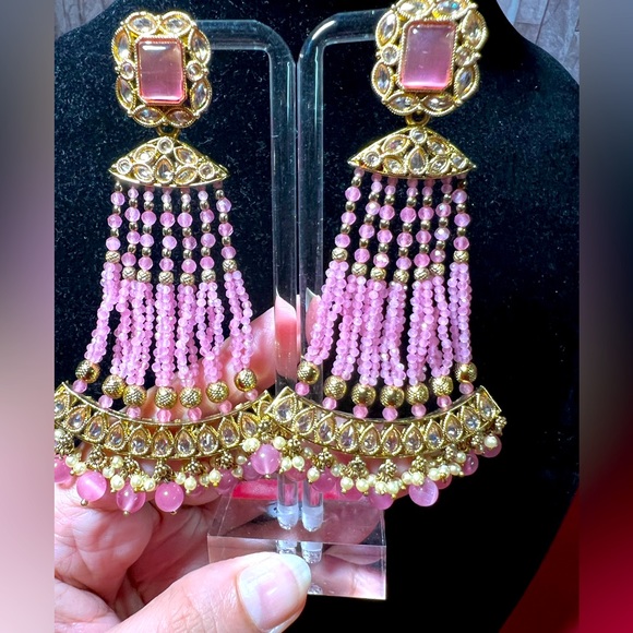 High quality Indian Polki earring - Picture 1 of 1